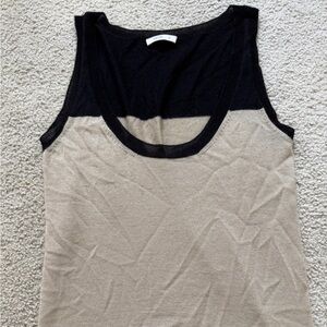 Prada Women’s Black/Beige 100%Cashmere Tank Top VTG $2190 Sz42